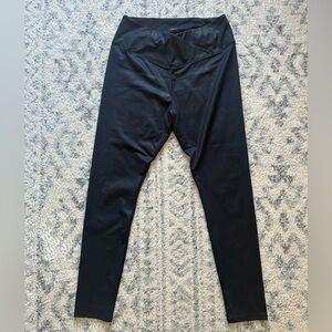 Simple Vera Faux Leather Black Leggings